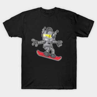 Snowboard Robot Snowboarder Snowboarding T-Shirt